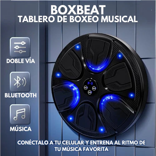 Boxbeat®: Tablero de Boxeo Musical Inteligente con bluetooth