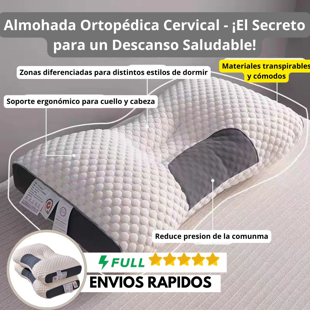 Almohada Ortopédica Cervical Premium CONFORTPLUS™