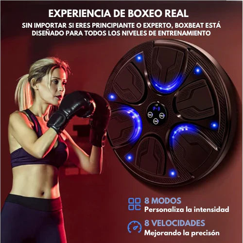 Boxbeat®: Tablero de Boxeo Musical Inteligente con bluetooth