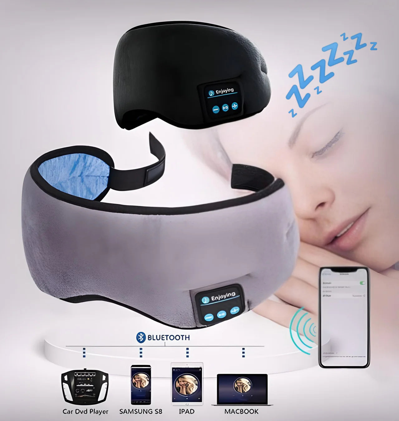 MagicDream™ Antifaz con audifonos para dormir